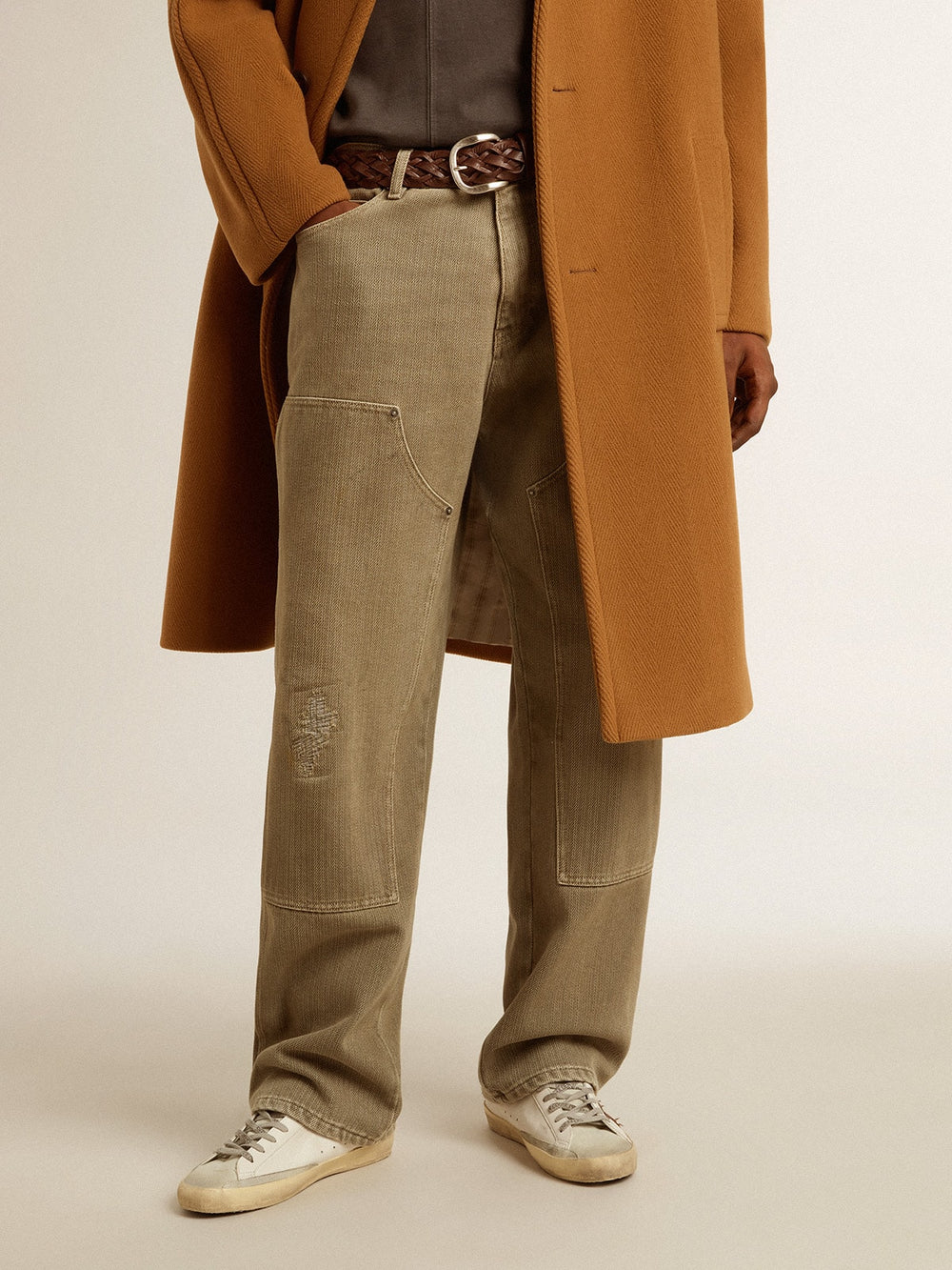 Golden Goose Men's distressed-effect cotton pants