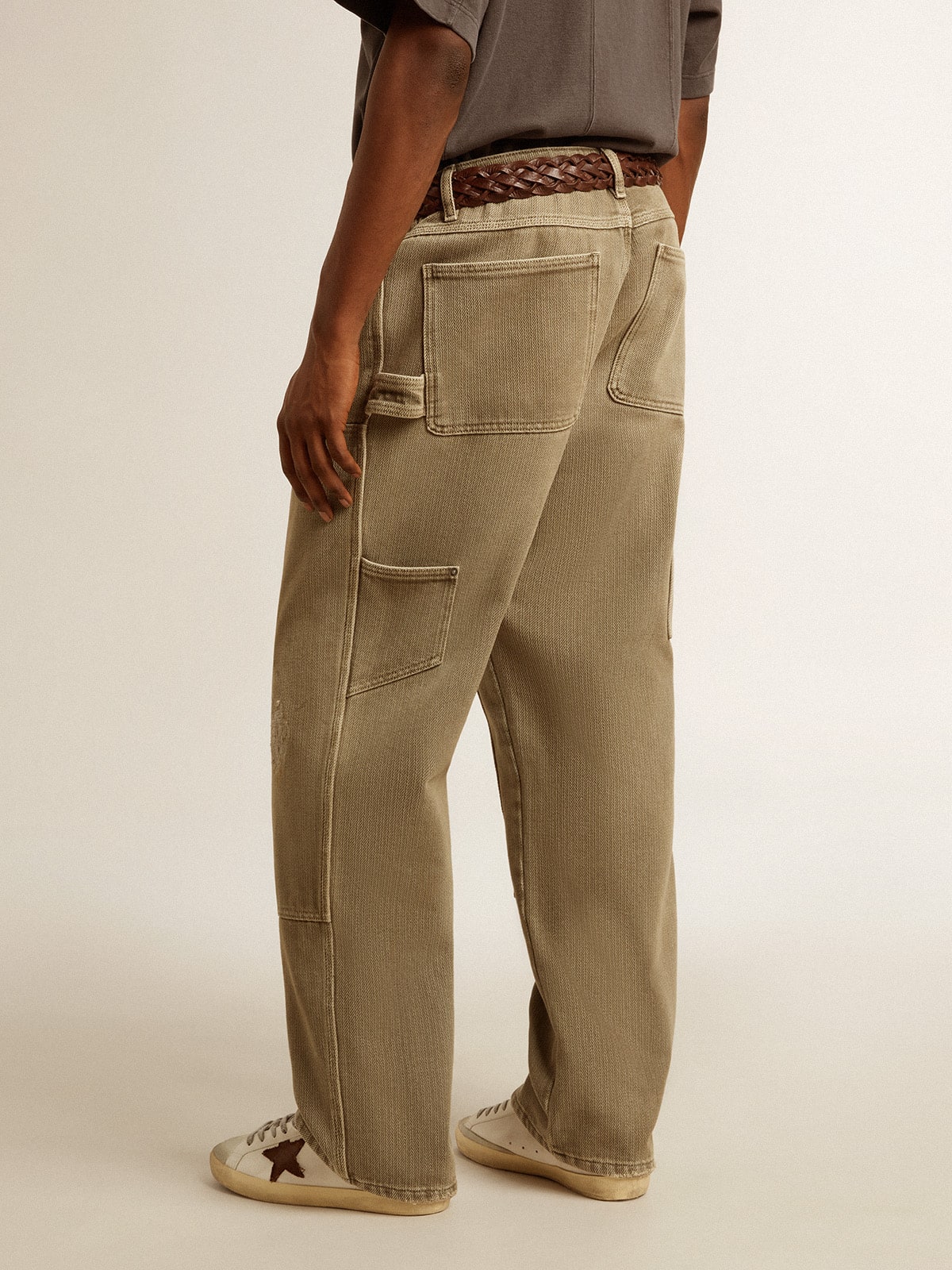 Golden Goose Men's distressed-effect cotton pants