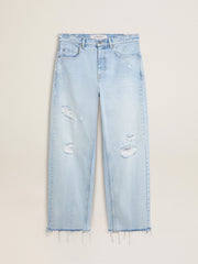 Golden Goose Men’s pants in lived-in effect denim