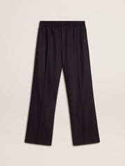 Golden Goose Men's wool joggers with vertical thin stripes