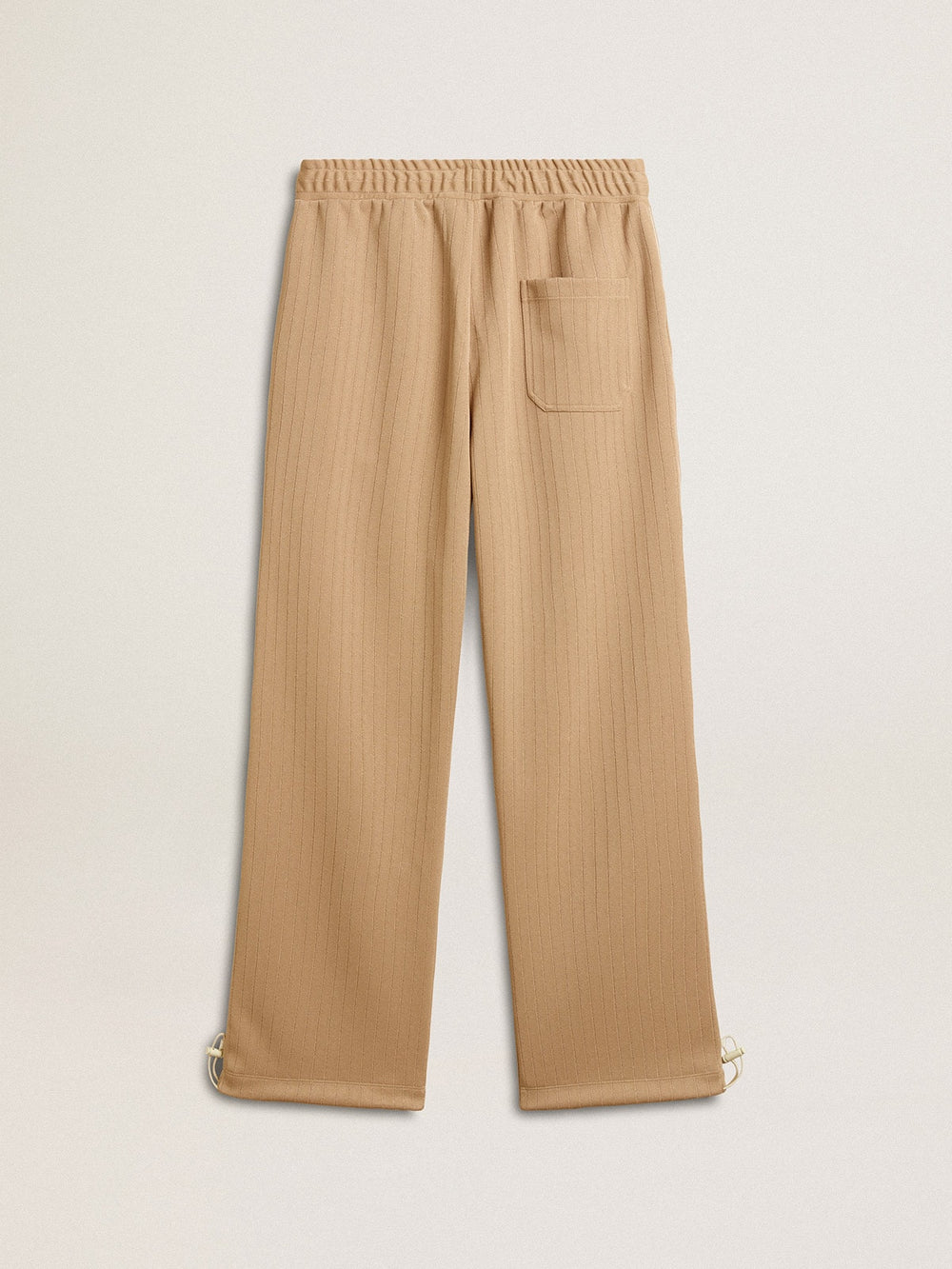Golden Goose Men’s light beige joggers with white logo