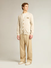 Golden Goose Men’s sand-colored joggers with pocket on the back