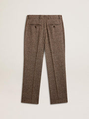 Golden Goose Men's soft houndstooth pants