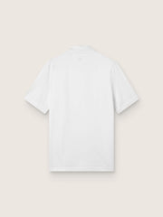 Golden Goose Men's white sports zipped polo shirt