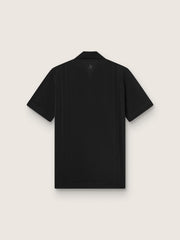 Golden Goose Men's black sports zipped polo shirt
