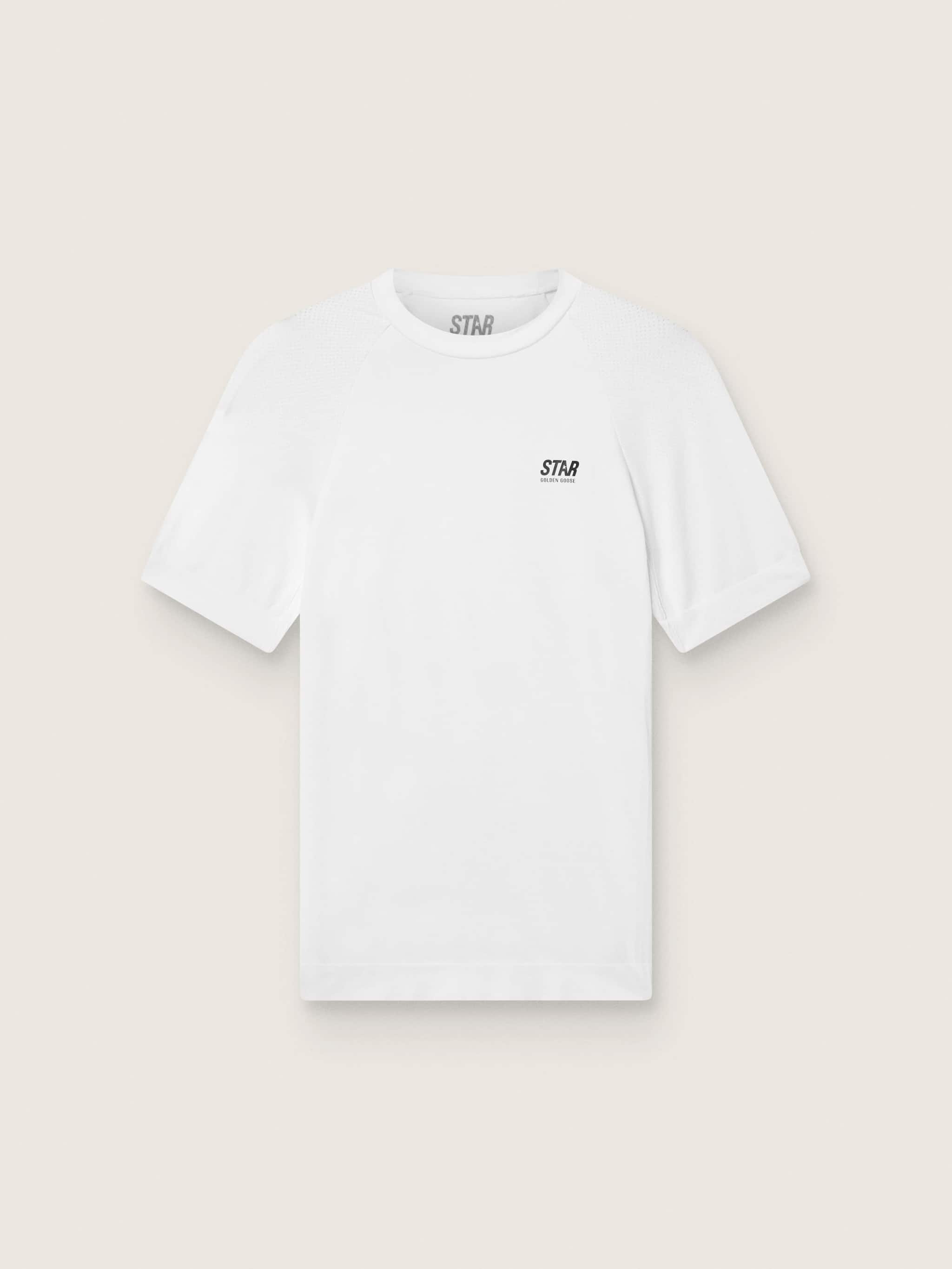 Golden Goose Men's slim-fit white sports T-shirt