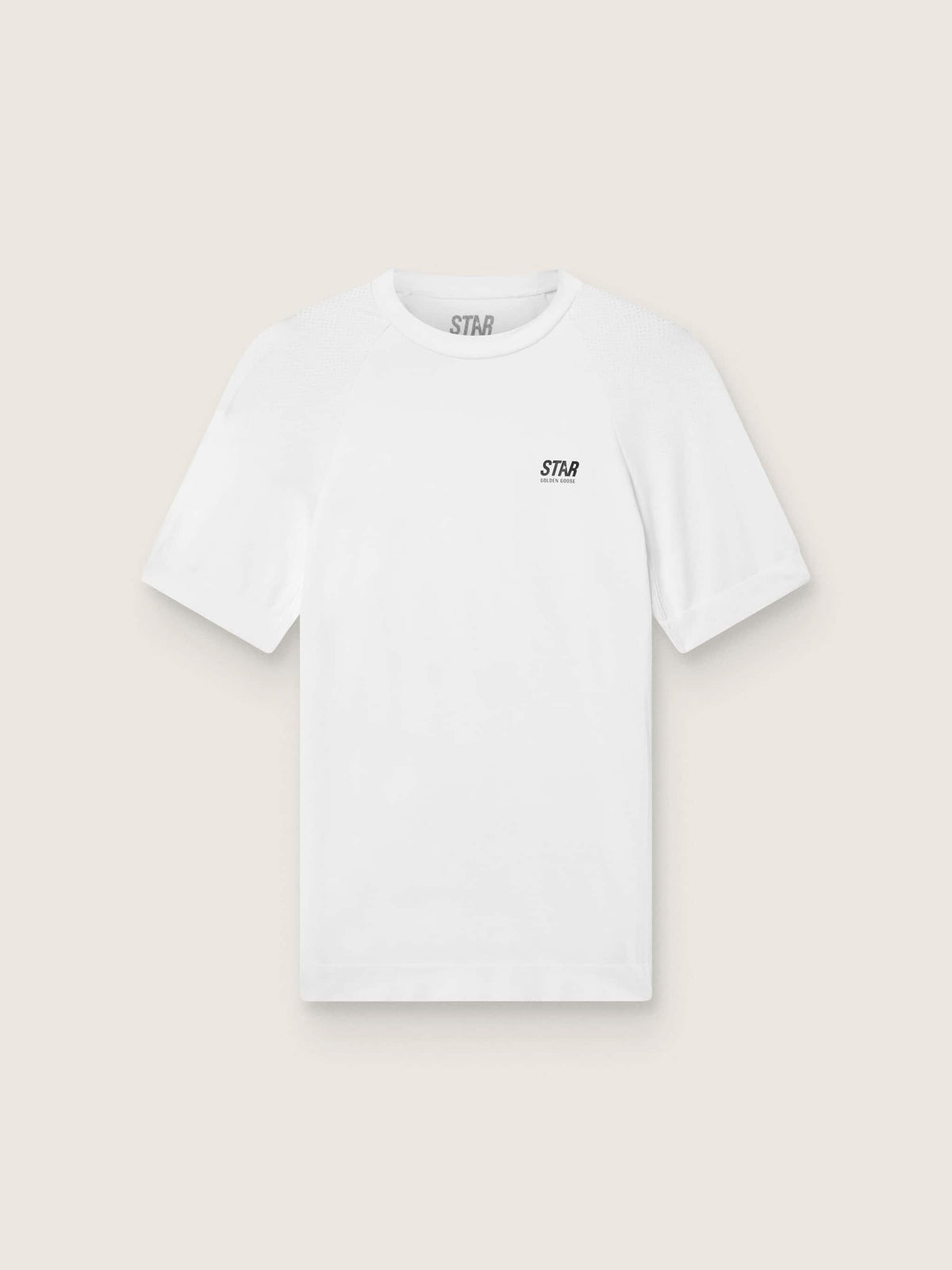 Golden Goose Men's slim-fit white sports T-shirt