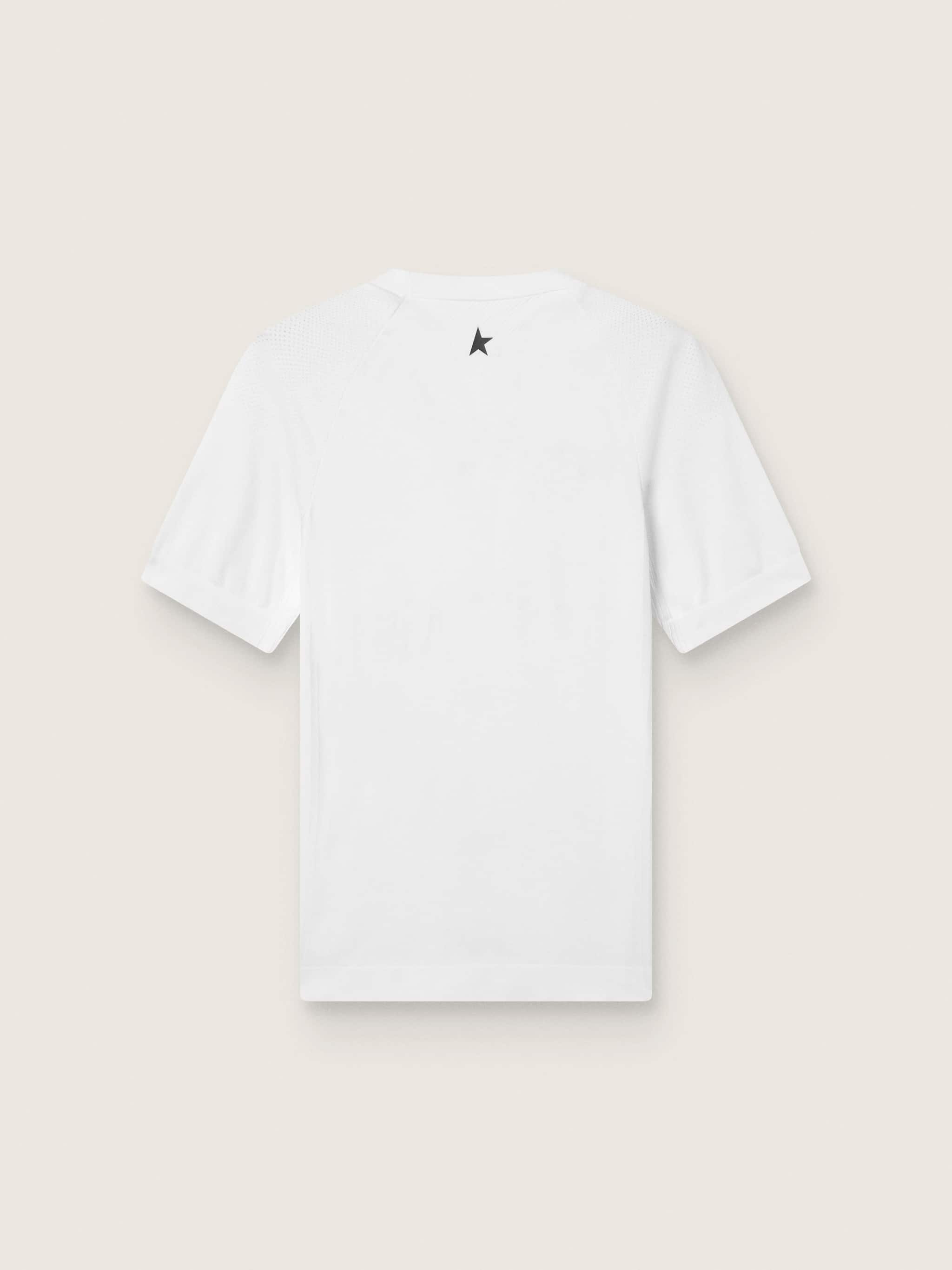 Golden Goose Men's slim-fit white sports T-shirt