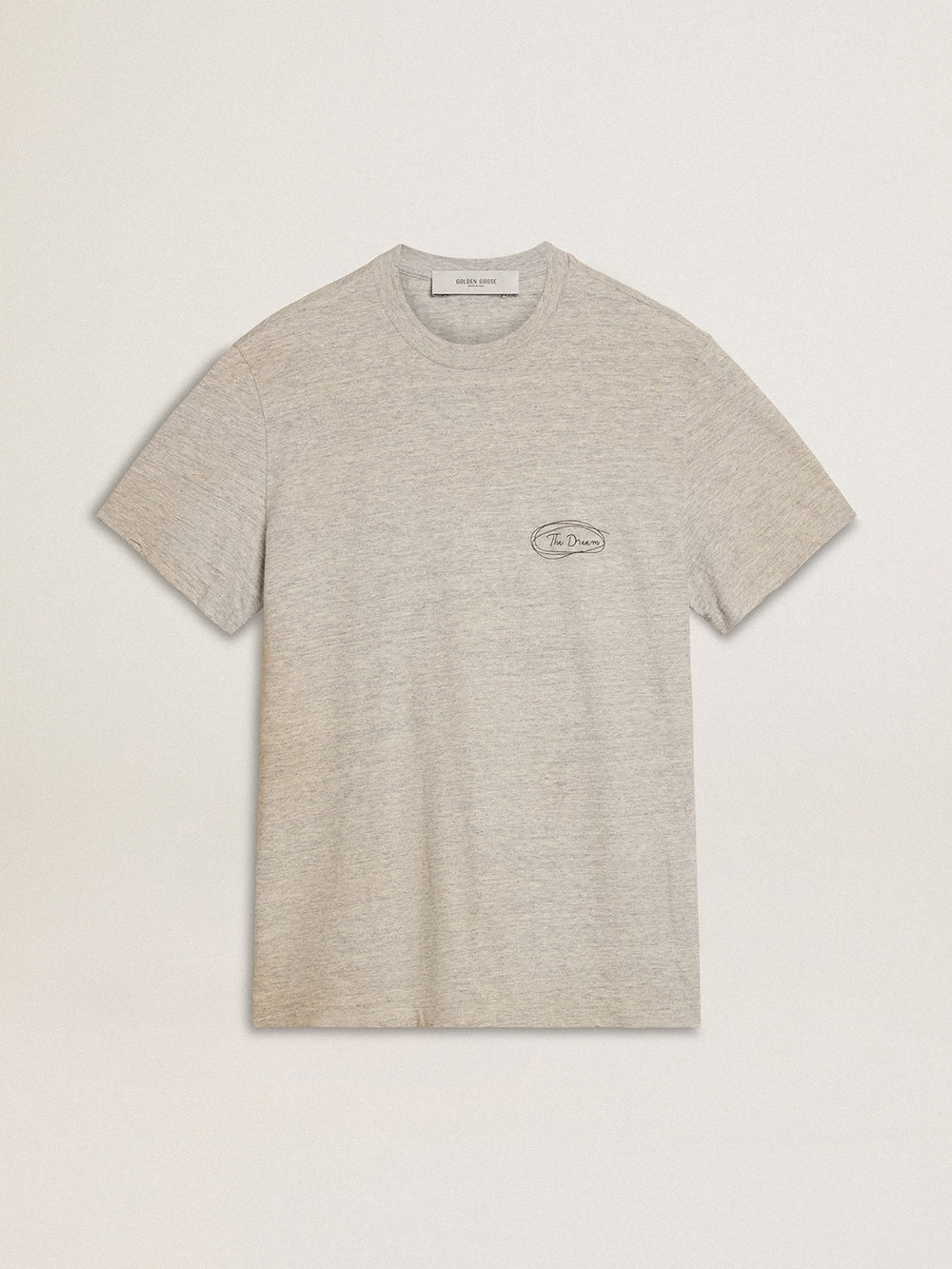 Golden Goose Men's gray T-shirt with black lettering