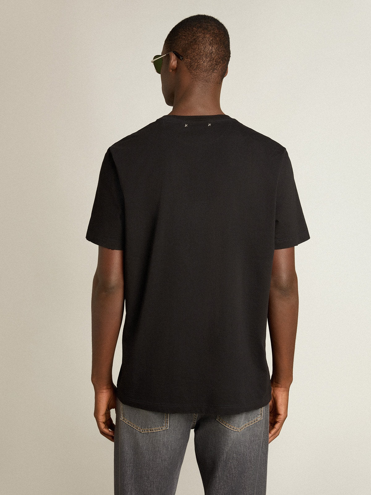 Golden Goose Golden Collection distressed T-shirt in vintage black