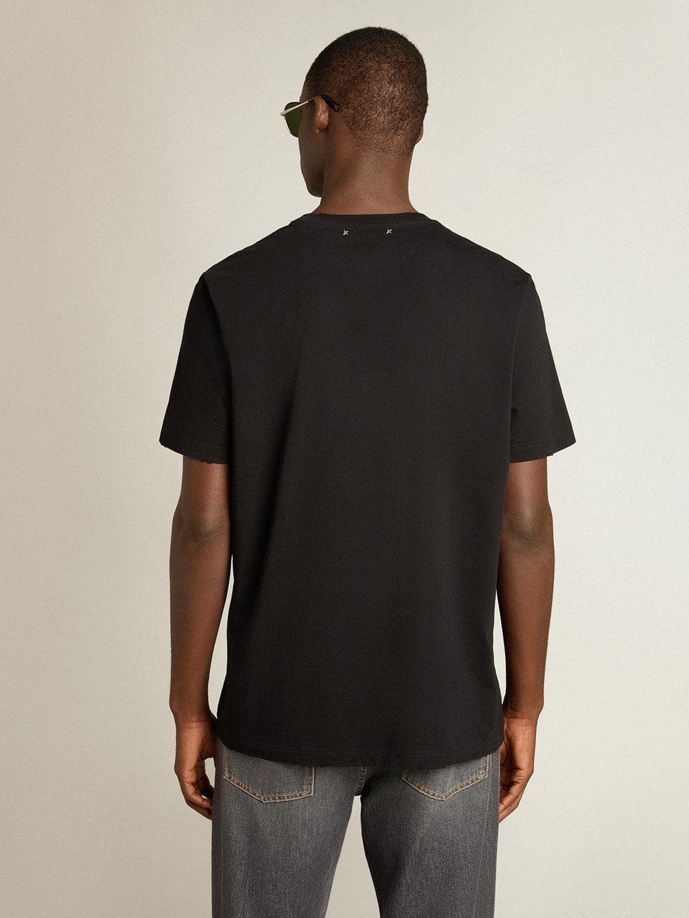 Golden Goose Golden Collection distressed T-shirt in vintage black