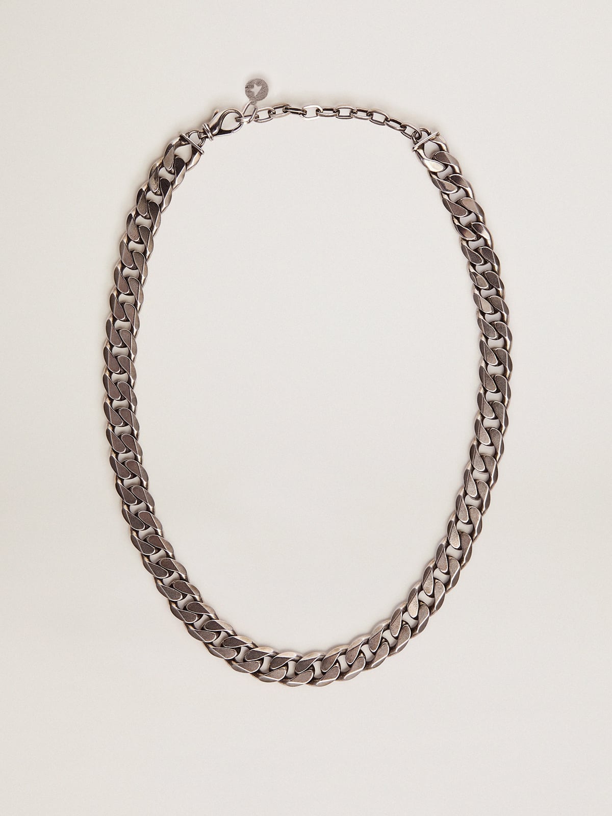 Golden Goose Men's antique silver-colored chain necklace