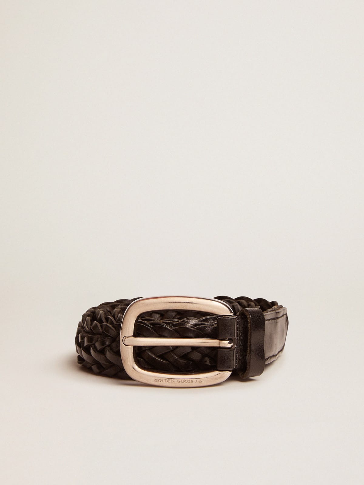 Golden Goose Men's black leather belt | Golden Goose