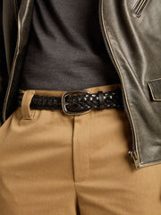 Golden Goose Men's black leather belt | Golden Goose