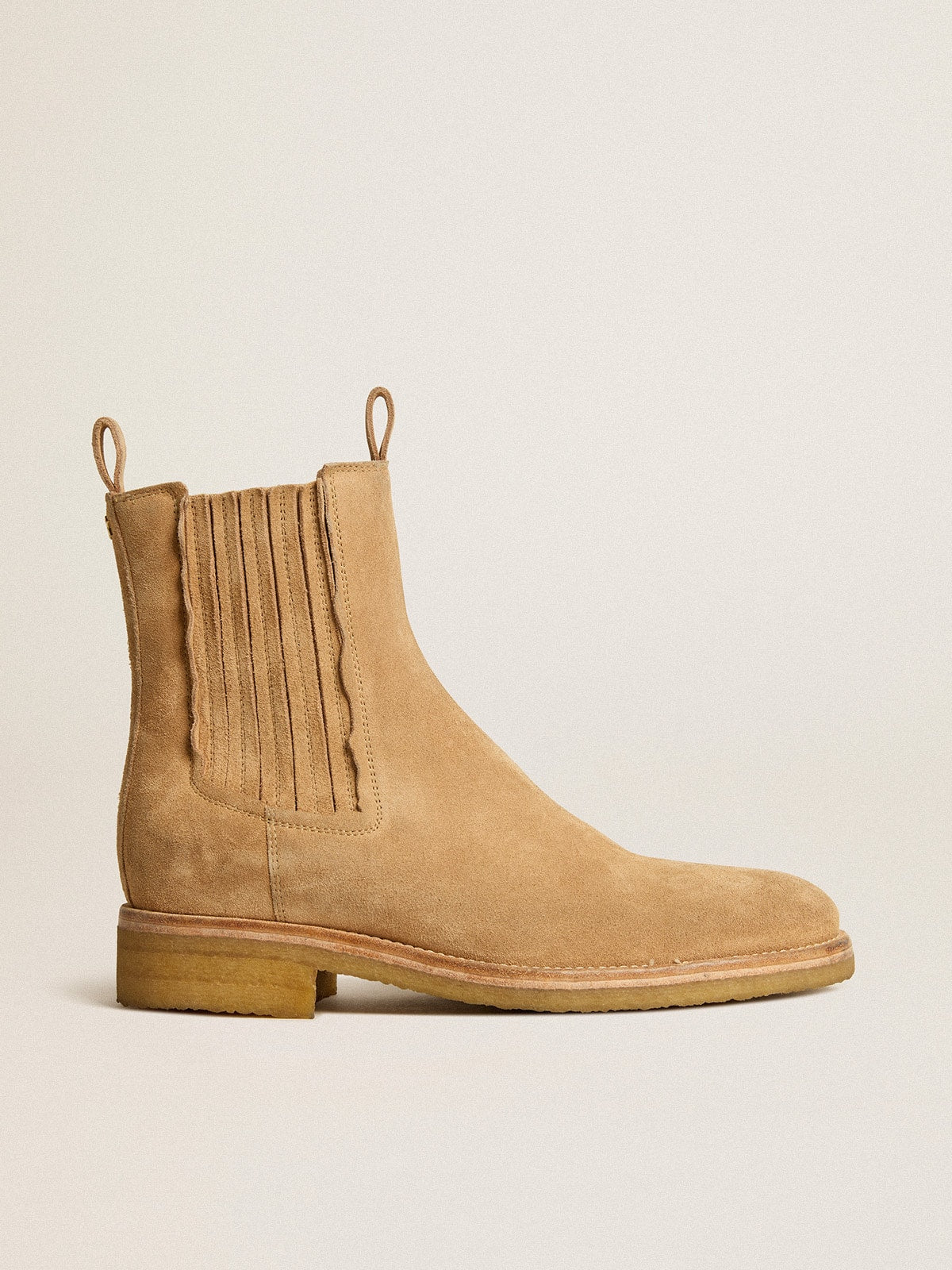 Golden Goose Chelsea boots in suede tobacco
