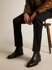 Golden Goose Men’s Chelsea boots in black leather