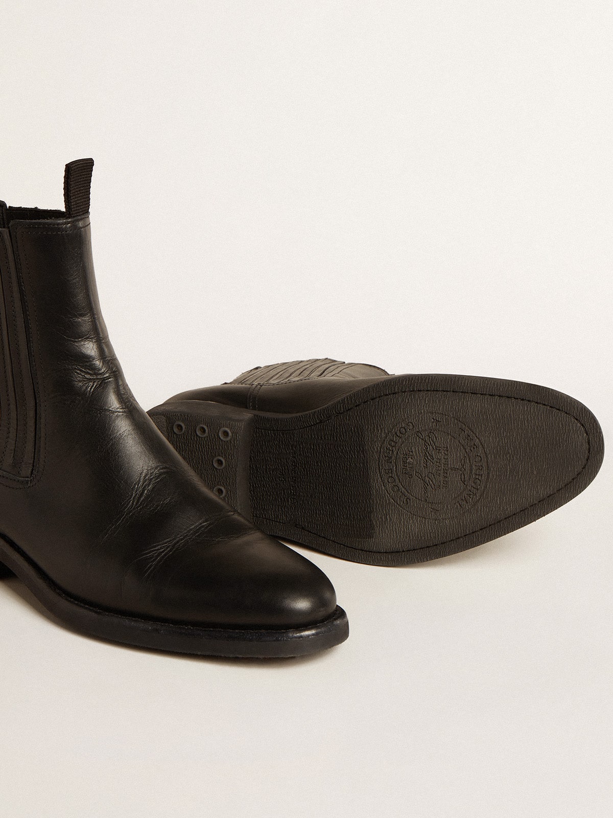 Golden Goose Men’s Chelsea boots in black leather