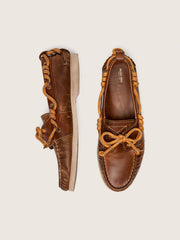Golden Goose Men's Cruise loafer in tobacco-colored leather
