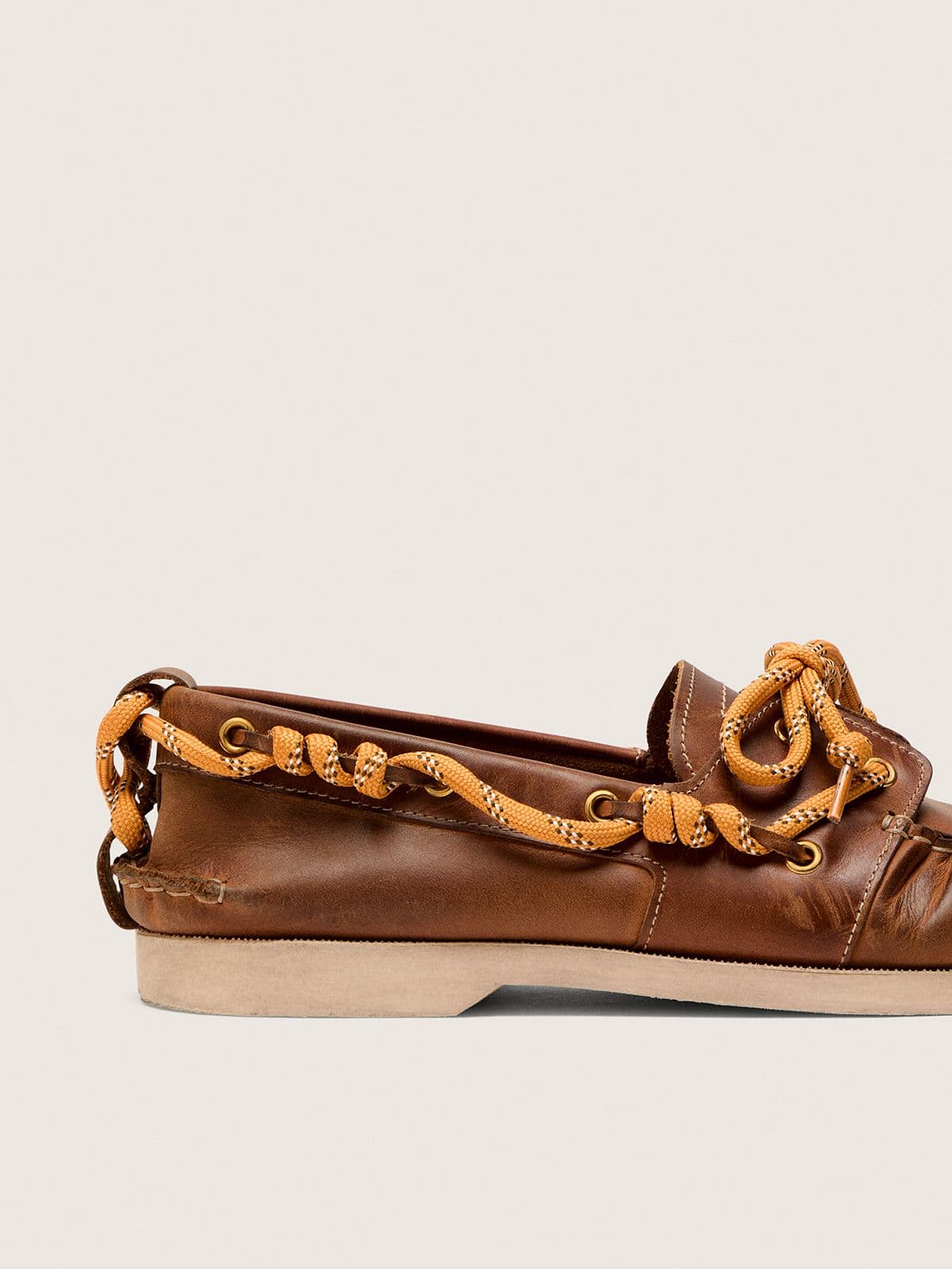 Golden Goose Men's Cruise loafer in tobacco-colored leather