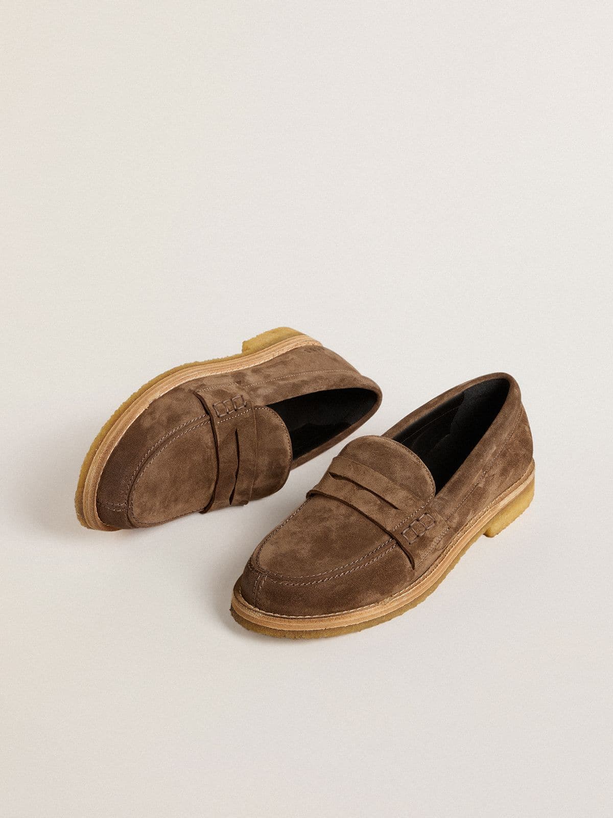 Golden Goose Men's Jerry loafer in dove-gray suede