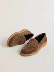 Golden Goose Men's Jerry loafer in dove-gray suede