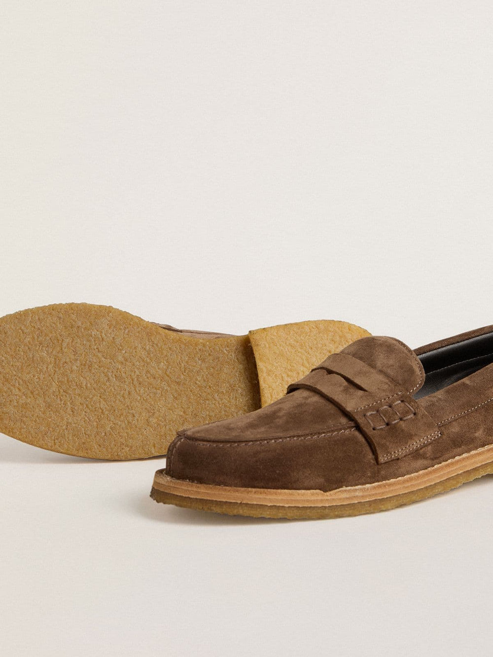 Golden Goose Men's Jerry loafer in dove-gray suede