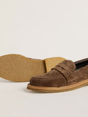 Golden Goose Men's Jerry loafer in dove-gray suede
