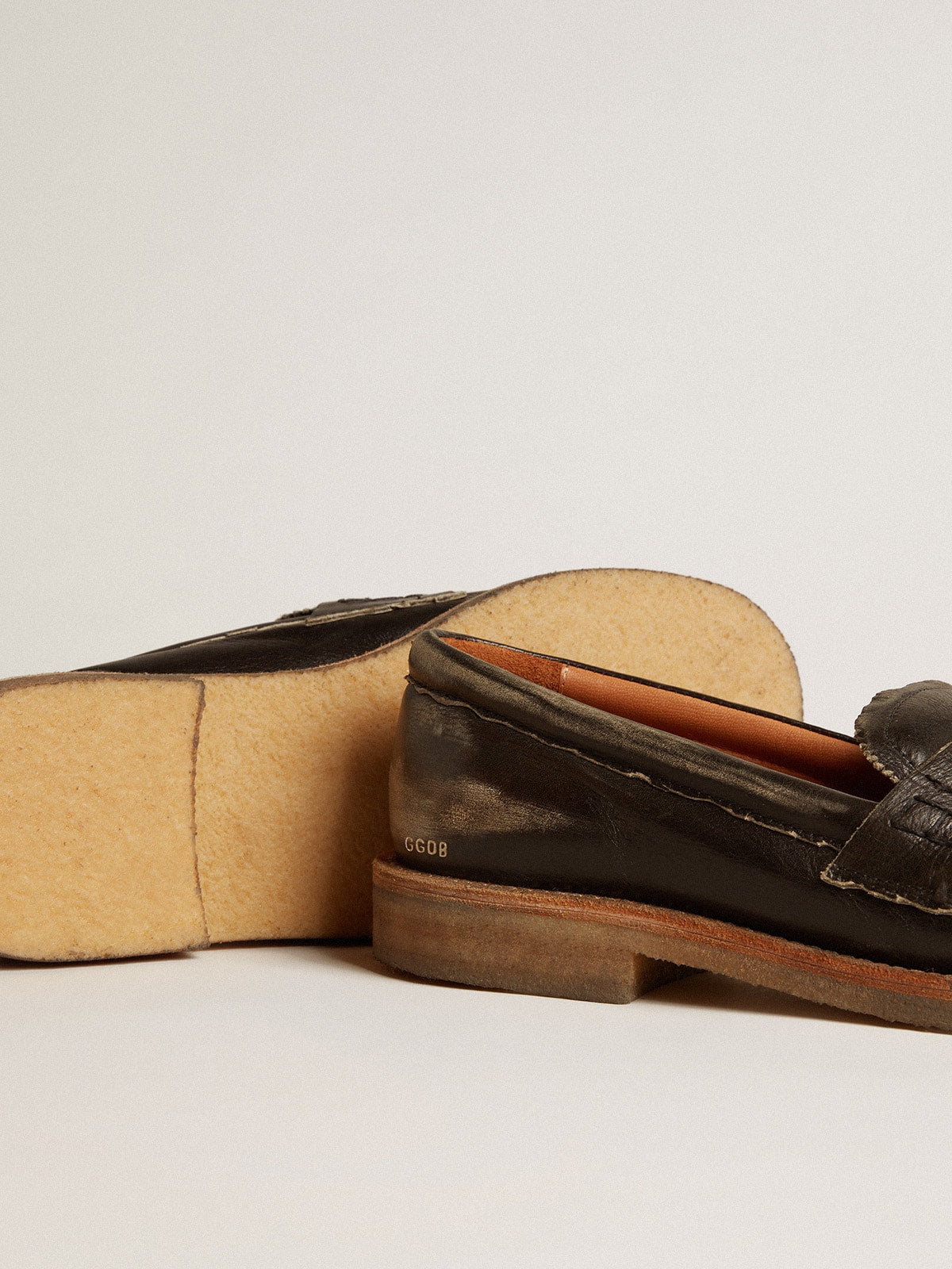Golden Goose Men's Jerry loafer in black leather