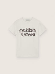 Golden Goose Journey boys’ T-shirt in white cotton jersey with logo