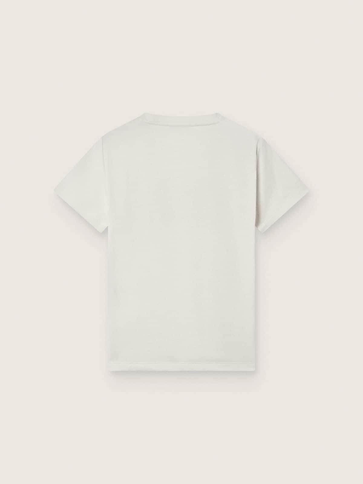 Golden Goose Journey boys’ T-shirt in white cotton jersey with logo