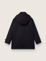 Golden Goose Boys’ dark blue hooded duffle coat