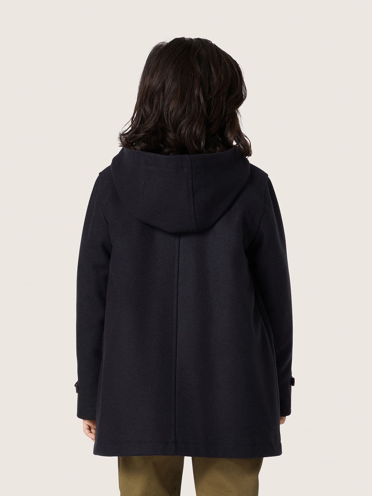 Golden Goose Boys’ dark blue hooded duffle coat