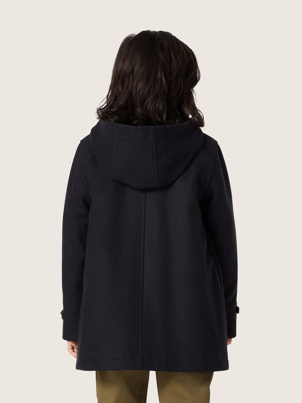 Golden Goose Boys’ dark blue hooded duffle coat