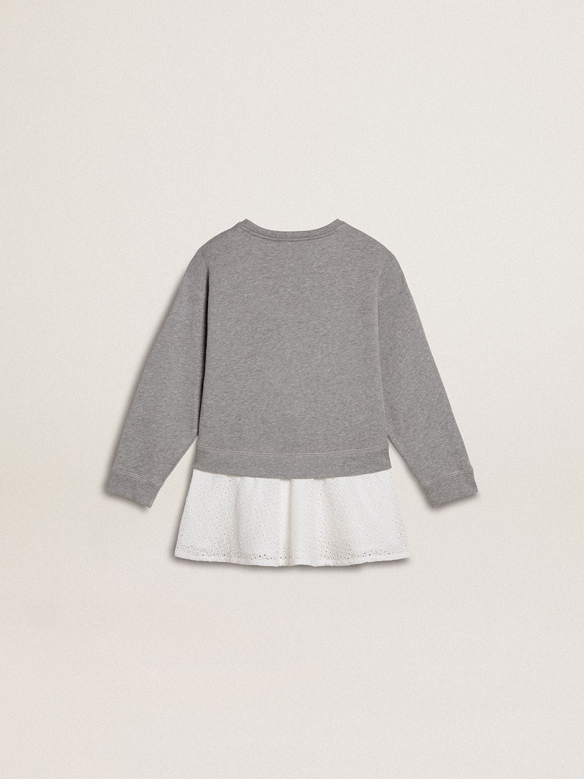 Golden Goose Girls’ gray and white mini dress
