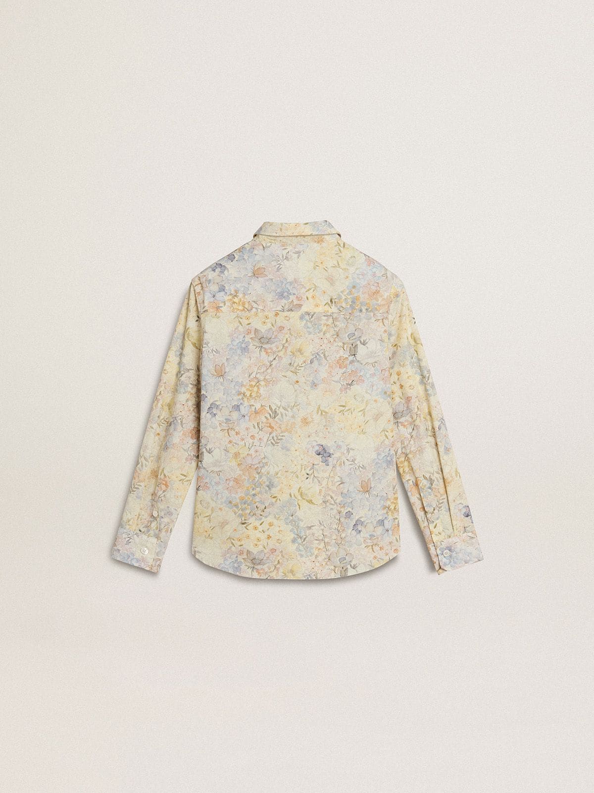 Golden Goose Girls' cotton shirt with multicolor floral print