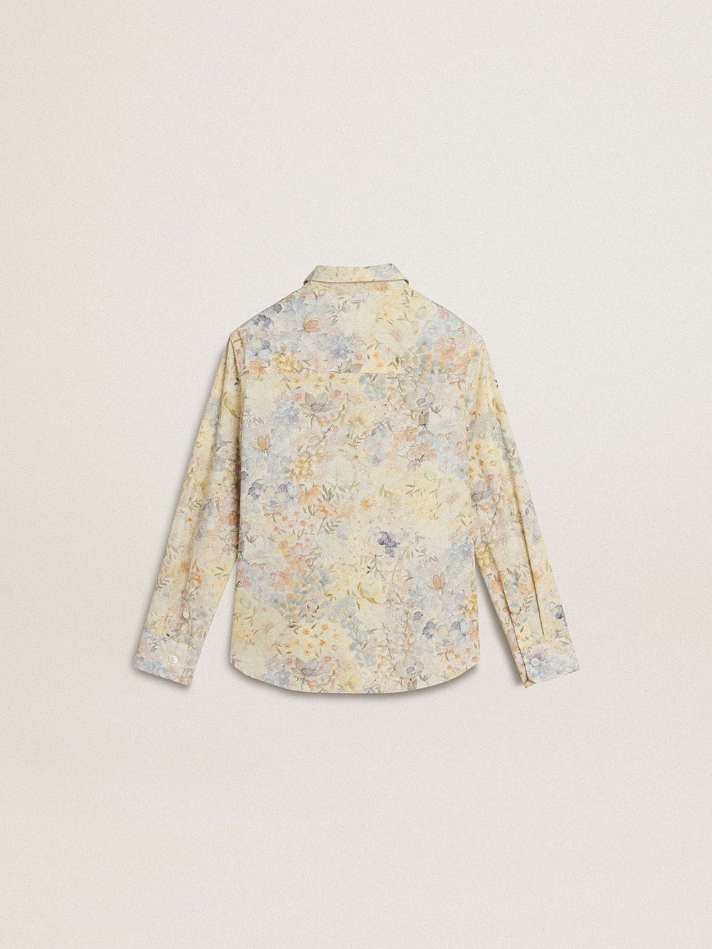 Golden Goose Girls' cotton shirt with multicolor floral print