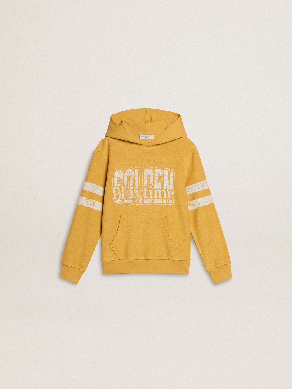 Golden Goose Kids’ yellow sweatshirt with vintage print