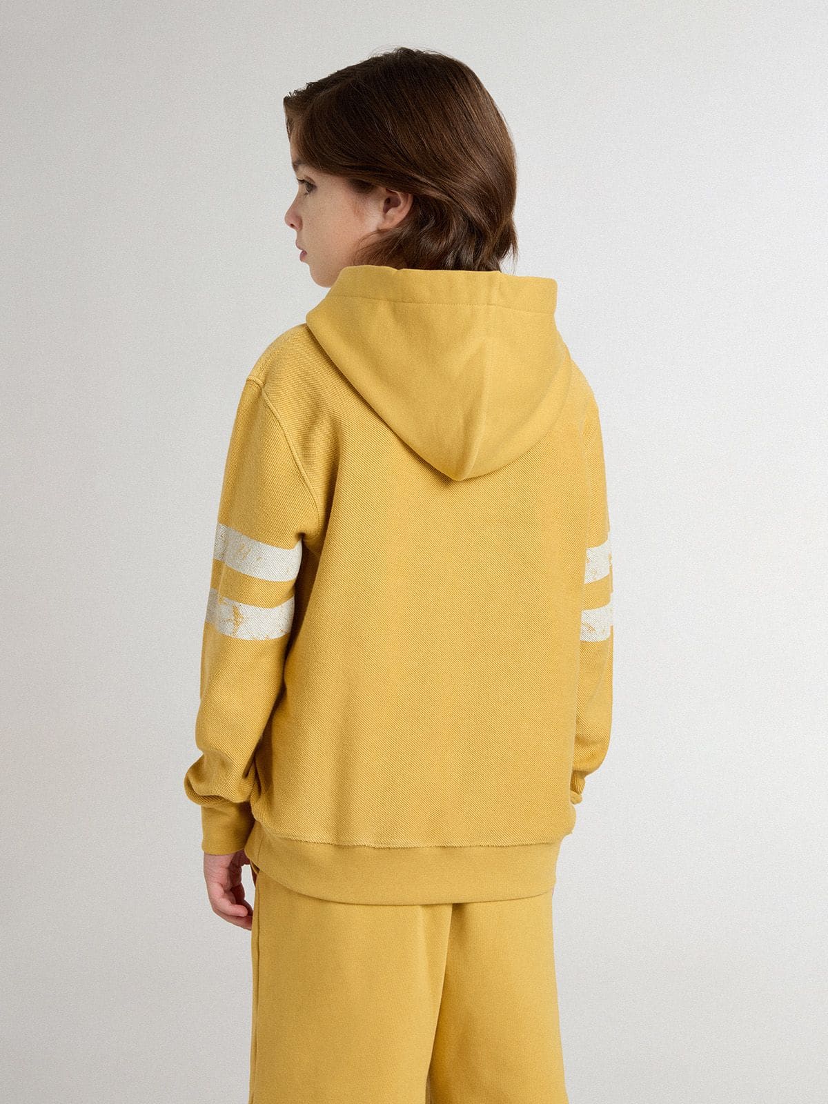 Golden Goose Kids’ yellow sweatshirt with vintage print