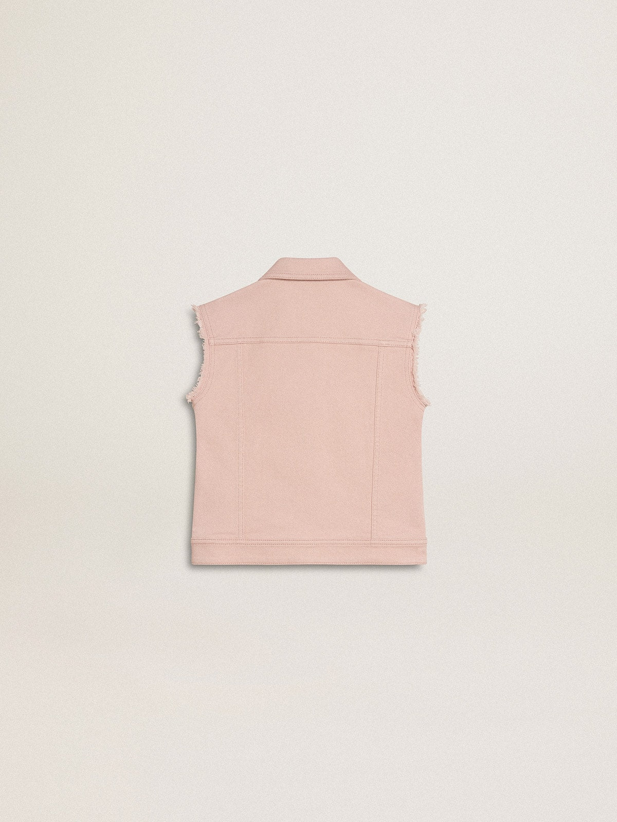 Golden Goose Girls' pink denim vest