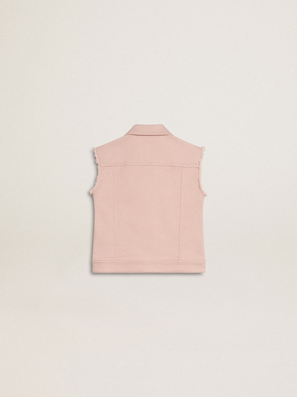 Golden Goose Girls' pink denim vest