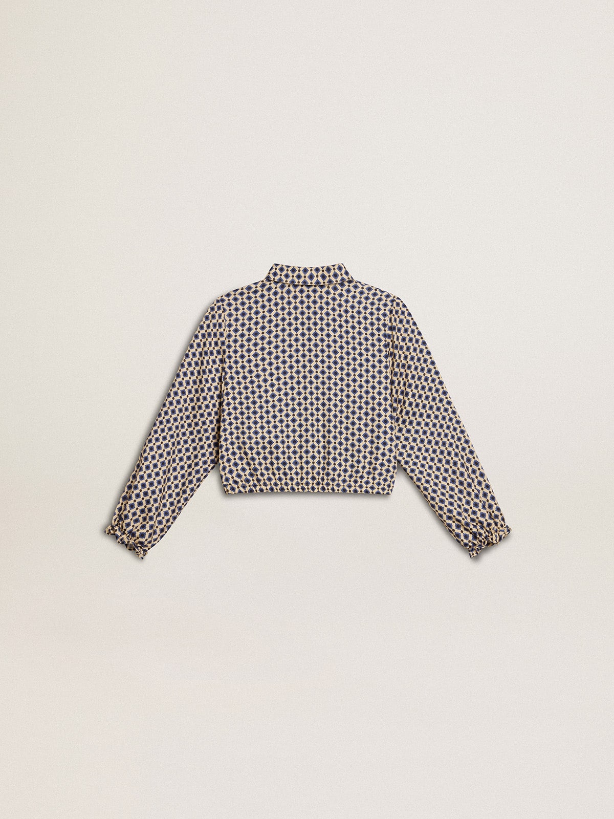 Golden Goose Girls' polo shirt with geometric print