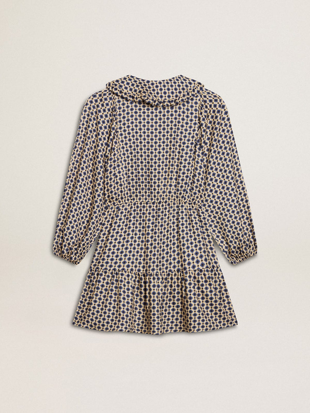 Golden Goose Girls' dress with geometric print and removable collar
