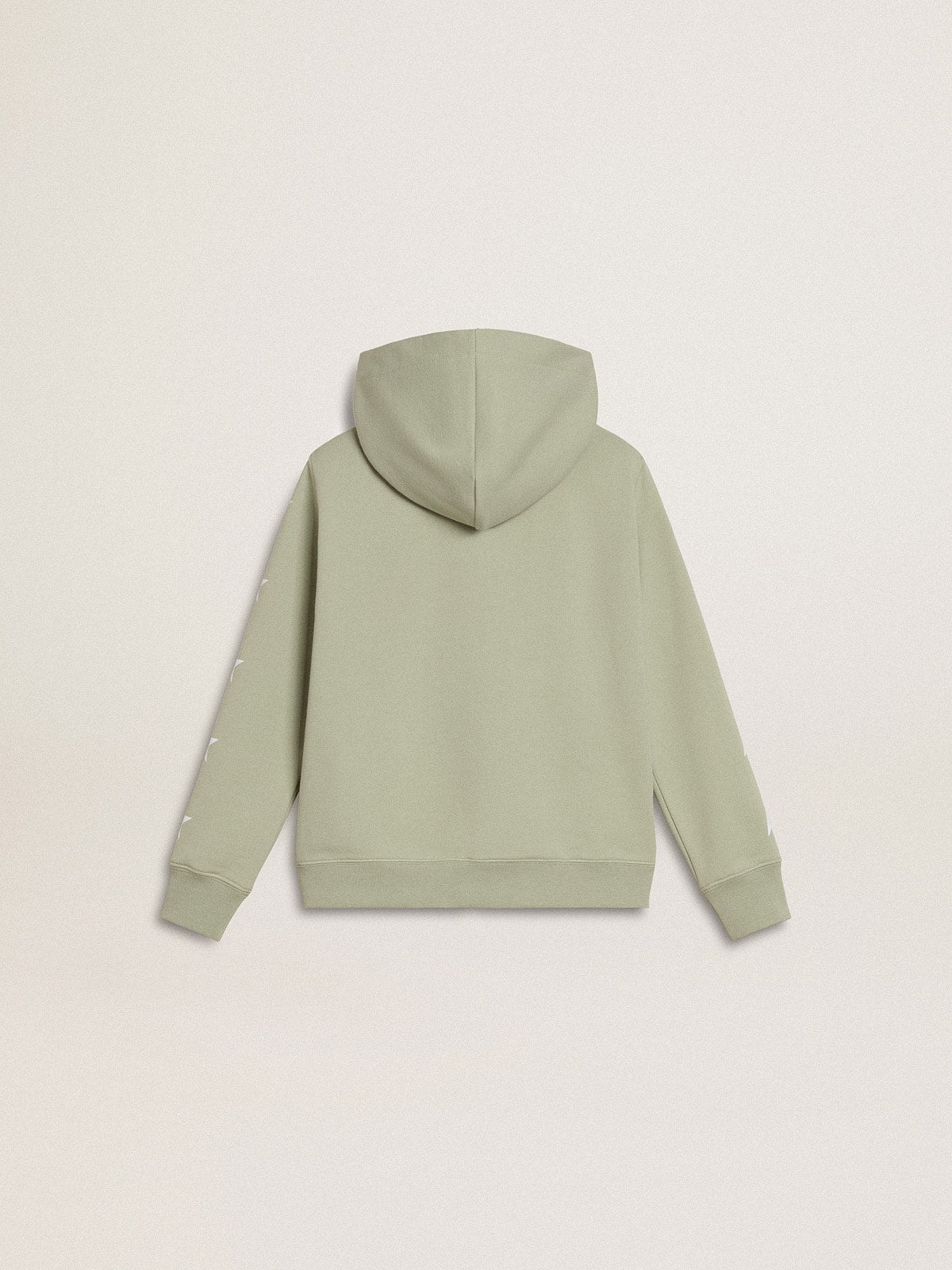 Golden Goose Light green sweatshirt with zip fastening