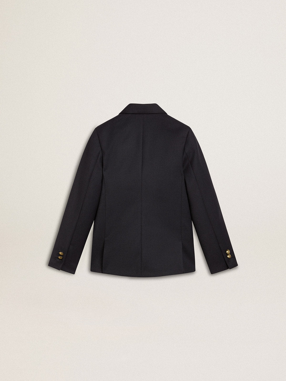 Golden Goose Boys' dark blue double-breasted blazer
