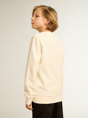 Golden Goose Sweatshirt in aged white with multicolor Golden lettering on the front