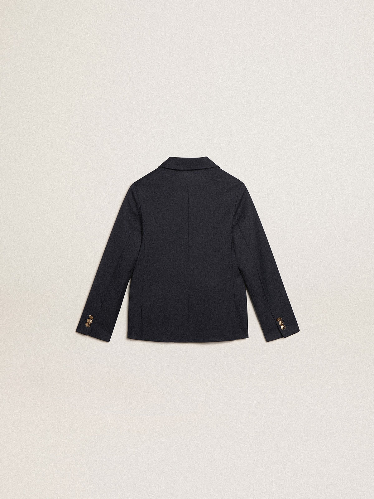 Golden Goose Boys’ dark blue double-breasted buttoned blazer