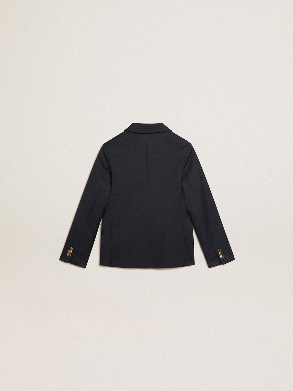 Golden Goose Boys’ dark blue double-breasted buttoned blazer