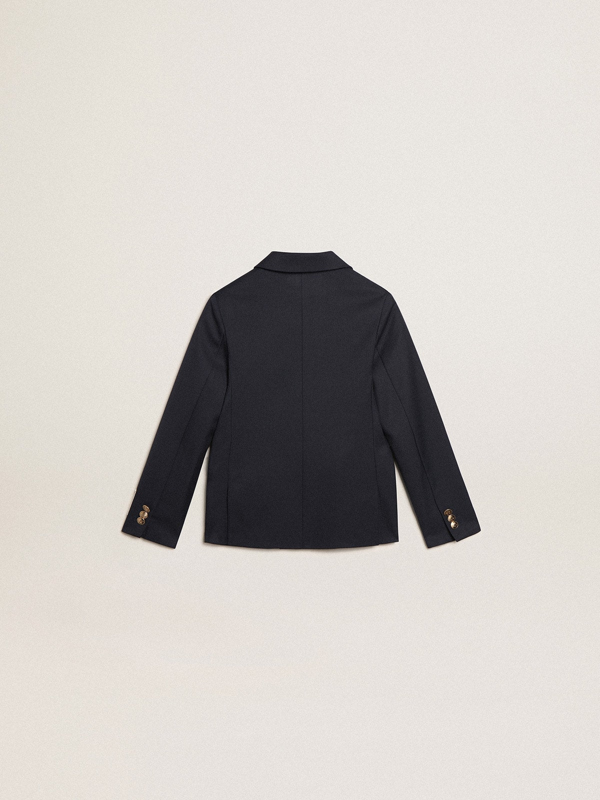 Golden Goose Boys’ dark blue double-breasted buttoned blazer