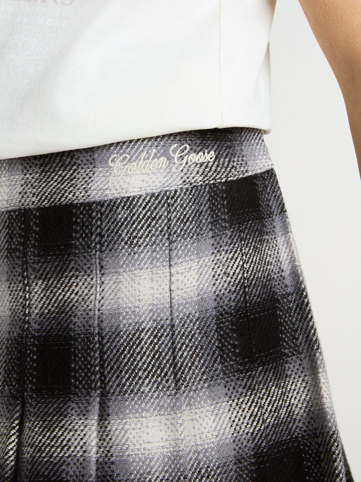 Golden Goose Girls' cotton pleated skirt
