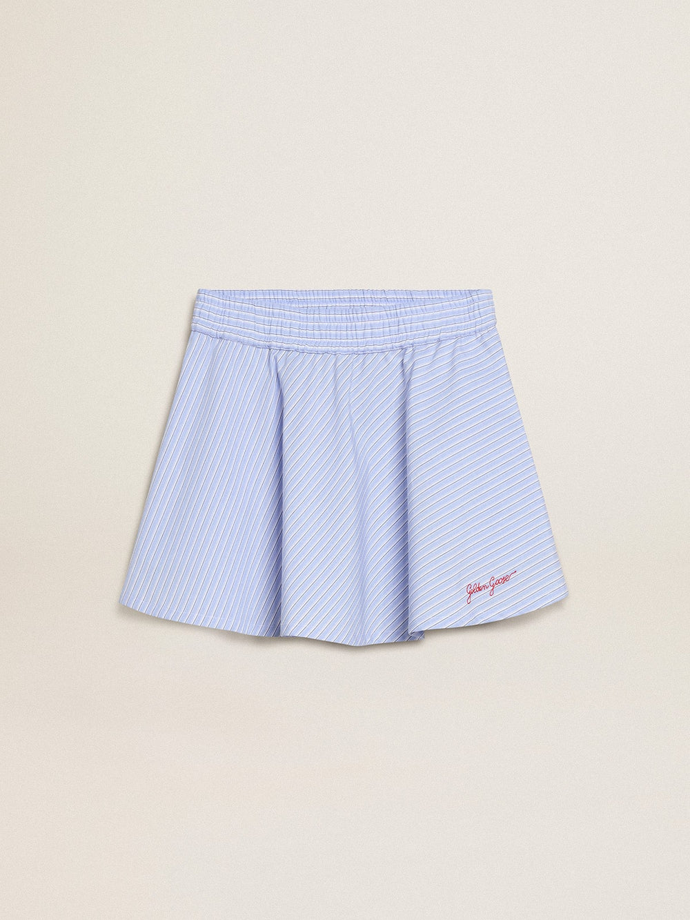 Golden Goose Girls' skirt with light blue stripes